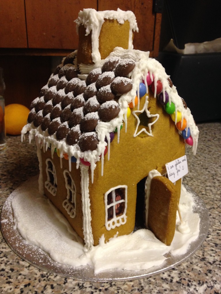 Gluten and Dairy Free Gingerbread House